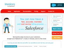 Tablet Screenshot of invoicesforsalesforce.com